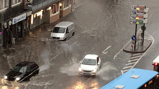 Starkregen in Wuppertal, 29.05.2018 Starkregen in Wuppertal, 29.05.2018