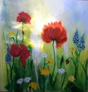 Bunte Sommerwiese (Hildegard Burggraef) Bunte Sommerwiese (Hildegard Burggraef)