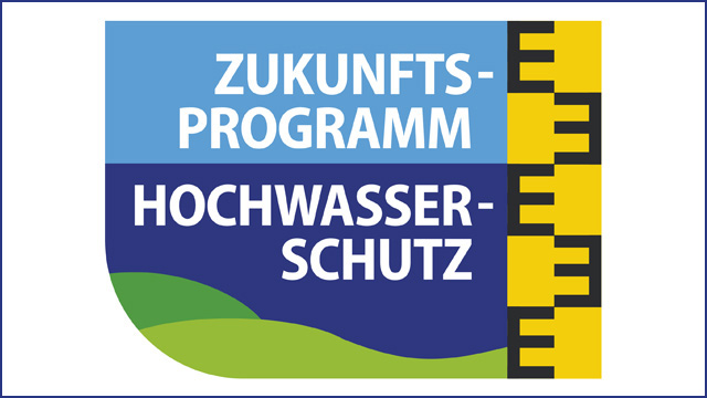 Logo Zukunftsprogramm Hochwasserschutz Logo Zukunftsprogramm Hochwasserschutz