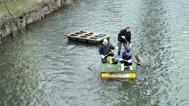 Floßfahrt auf der Wupper Floßfahrt auf der Wupper