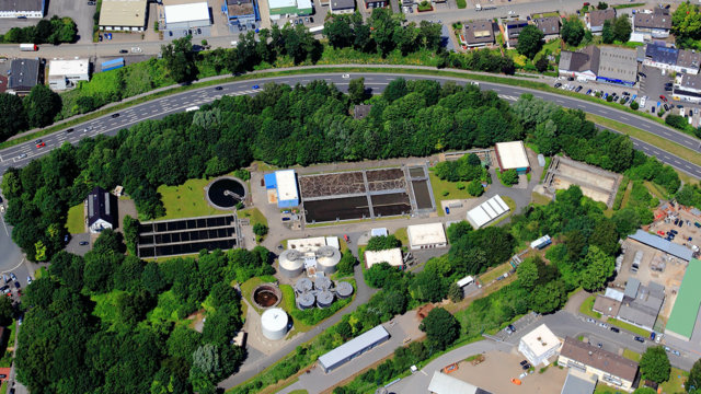 Klärwerk Schwelm, Foto: Peter Sondermann 2016 Klärwerk Schwelm, Foto: Peter Sondermann 2016
