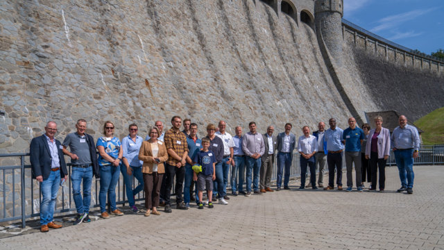 Kerspe-Talsperre, Gruppenfoto Pressetermin Kerspe-Talsperre, Gruppenfoto Pressetermin